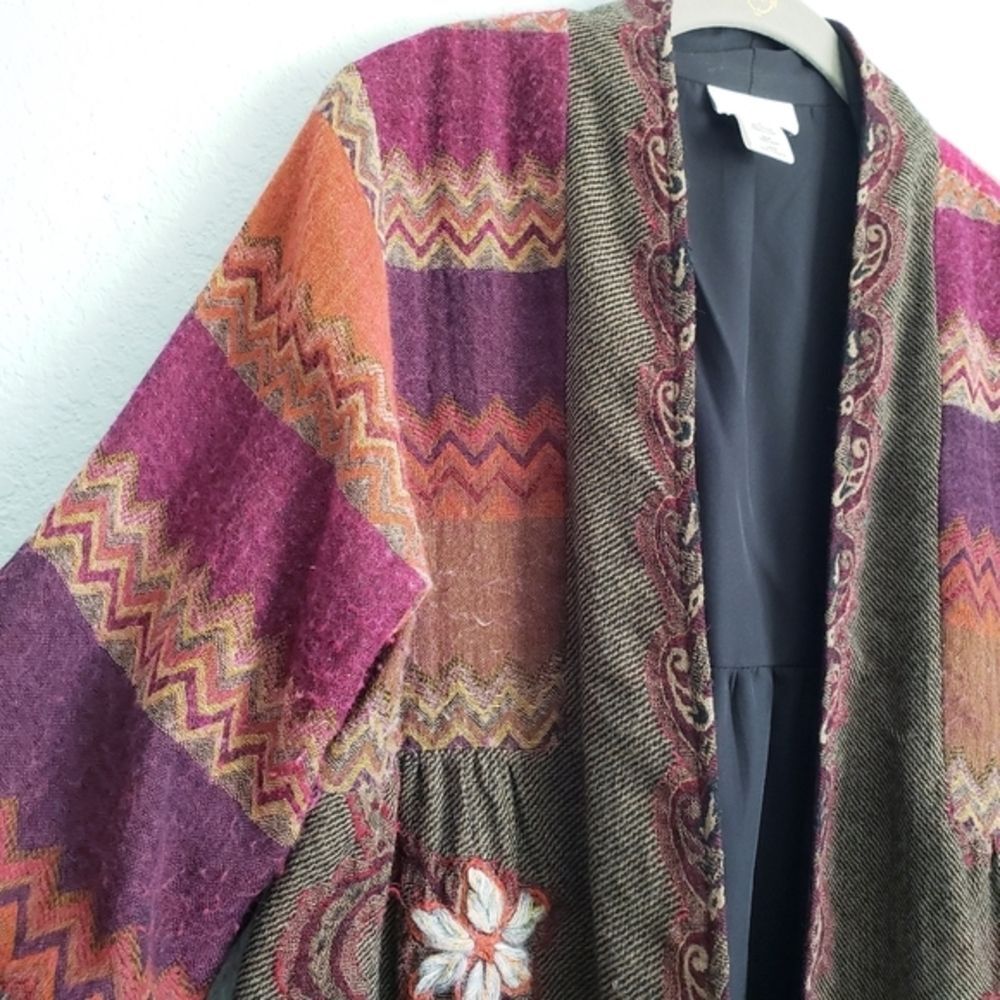 Soft Surroundings Multicolor Patterned Cardigan - image 5
